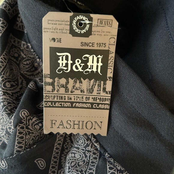 30% off w ♥️ MP MEN'S BANDANA FLEECE JOGGER PANTS S retro  pockets NWT #36 - Picture 7 of 13